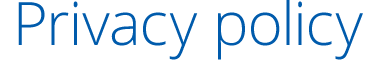 Privacy policy